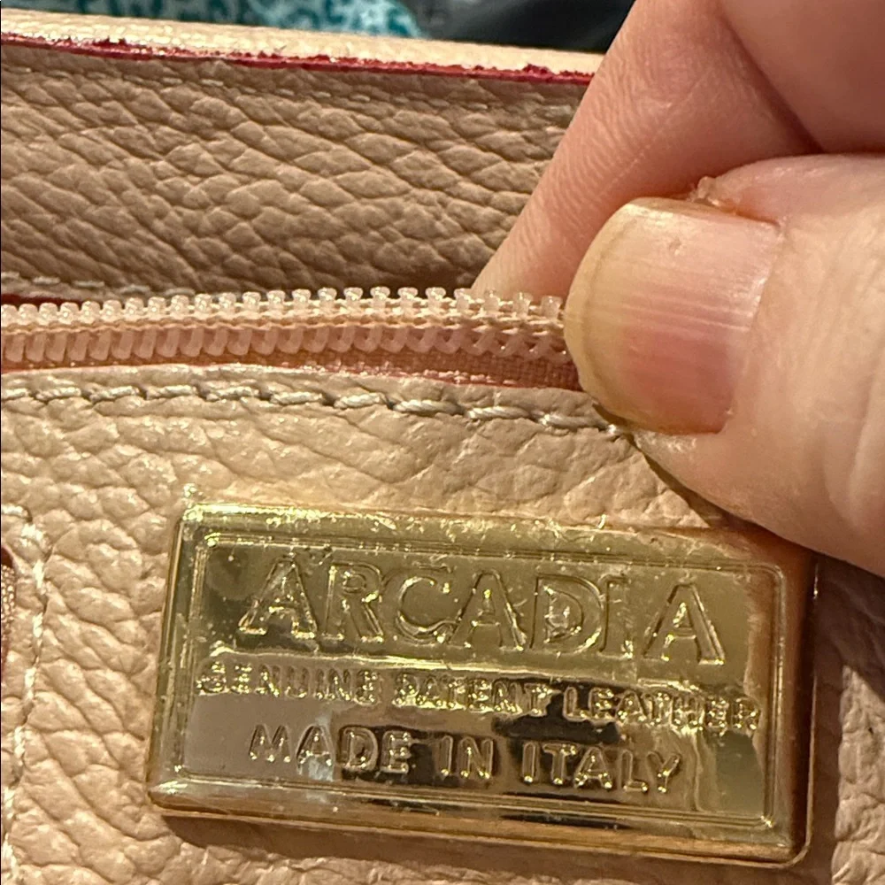 Arcadia Laila Blush/Nude Medium Crossbody EUC authentic - Picture 2 of 16